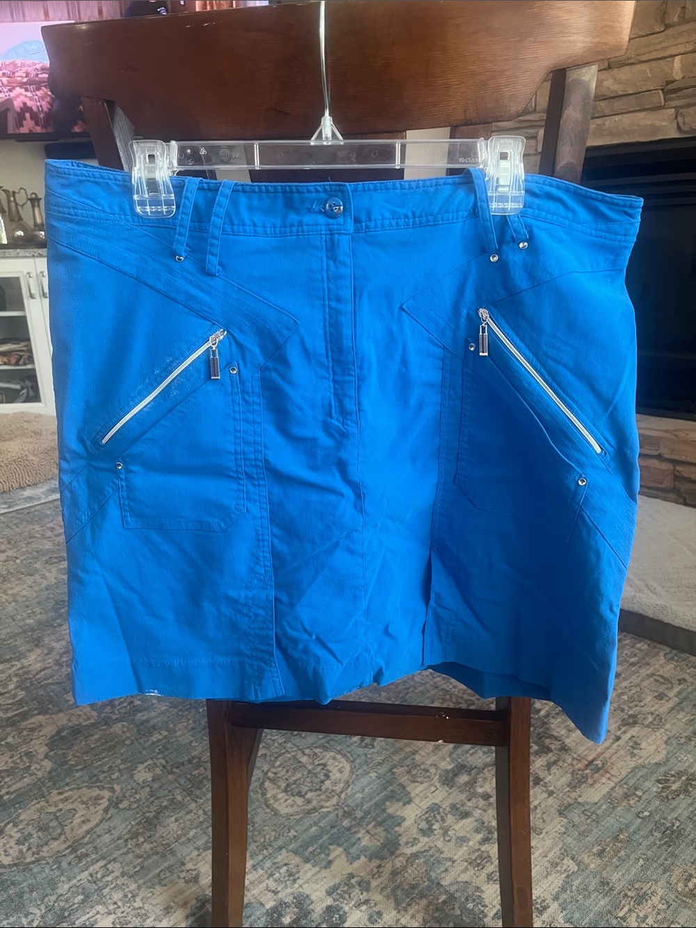 Jamie Sadock skort black with silver zippers